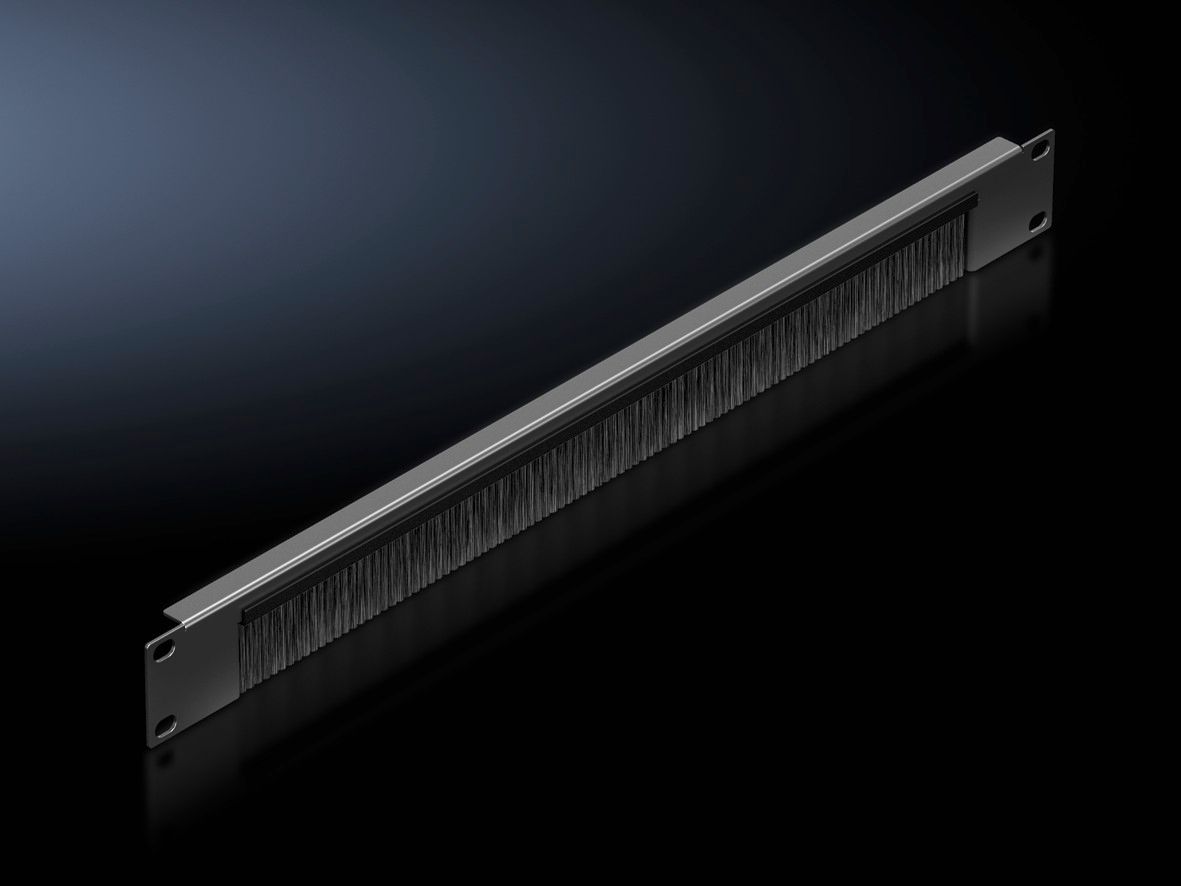Fırça çıtalı kablo geçiş paneli 482,6 mm (19")